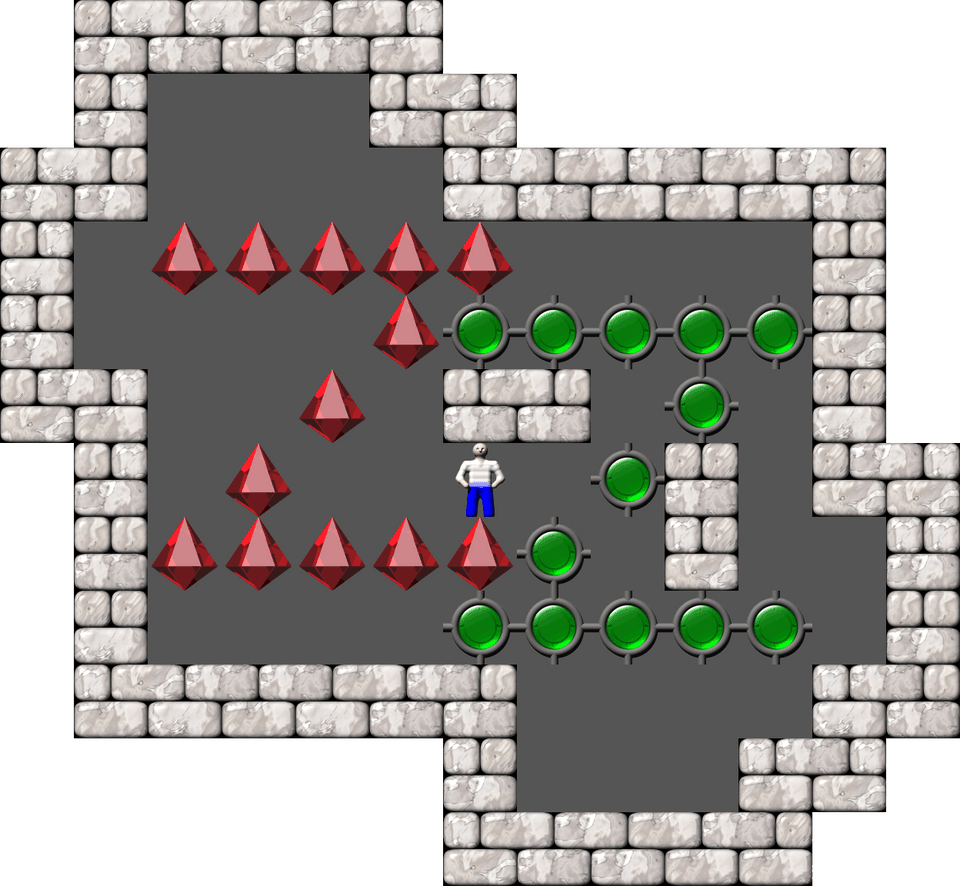 Sokoban Magic Pearls level 49